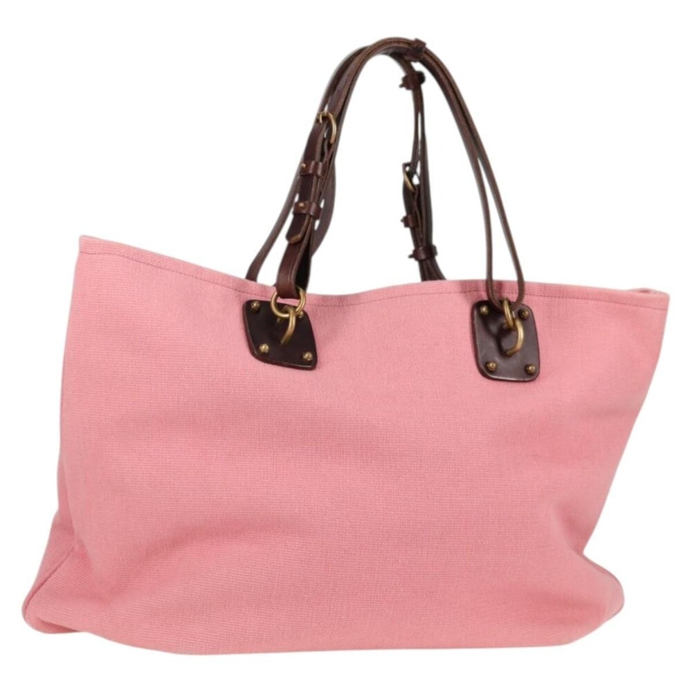 Bottega Veneta Canvas Tote Pink